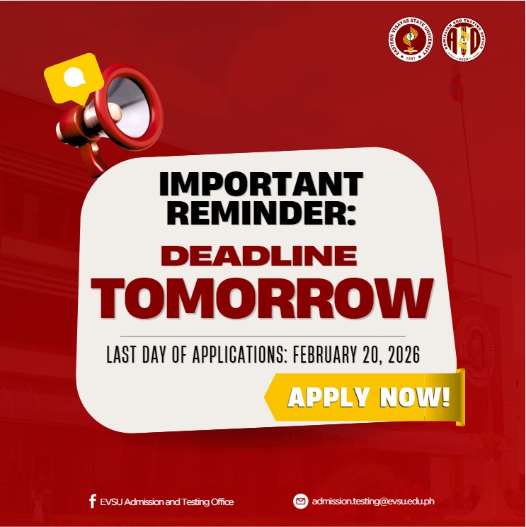 Last Day of Applications for S.Y. 2026-2027